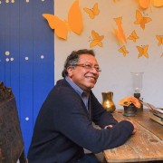 Archivo – El presidente de Colombia, Gustavo Petro Urrego, durante la inauguración de la Exposición ‘Gabo Vive en la Casa de Nariño’, en Bogotá, Colombia