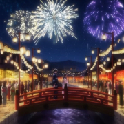 Imágen de un vídeo generado por Sora 2 con estilo de anime japonés.